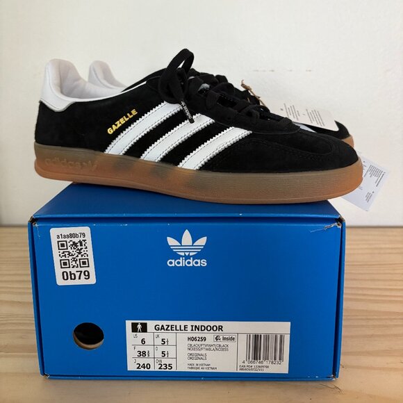 adidas Shoes - Adidas Gazelle Indoor 'Black White Gum'